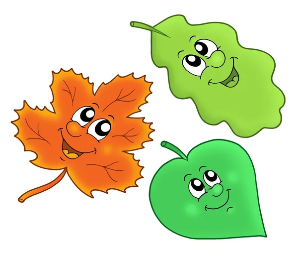 Χαριτωμένο Φθινοπωρινά φύλλα — Φωτογραφία Αρχείου