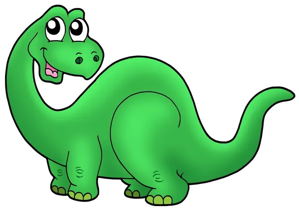 Lindo dinosaurio de dibujos animados —  Fotos de Stock