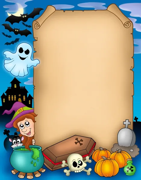 Halloween parchment 1 — Stock Photo, Image
