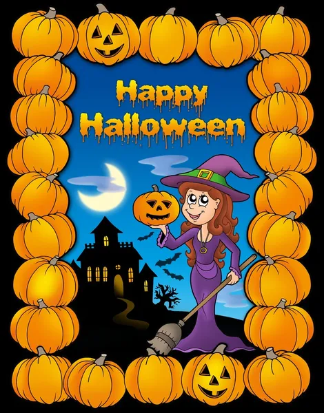 Szczęśliwego Halloween Card — Zdjęcie stockowe