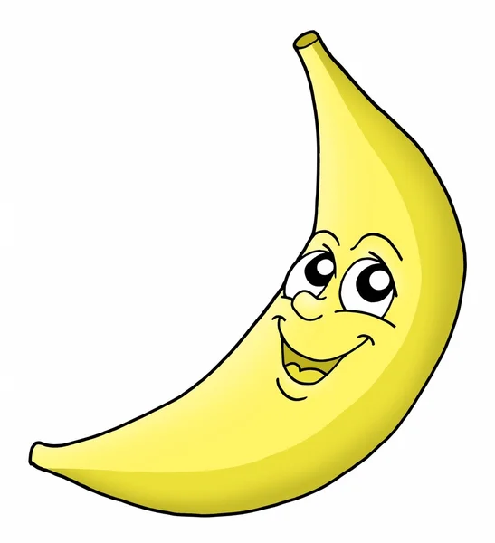 Banano sonriente —  Fotos de Stock