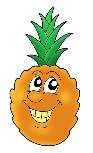 Smiling pineapple — Stock Photo, Image