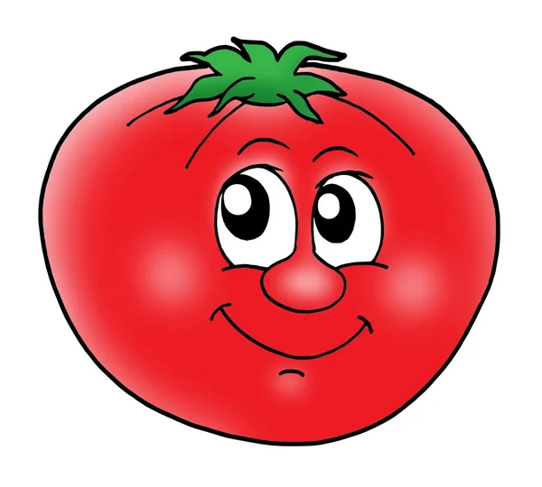 Pomidor uśmiechający się — Zdjęcie stockowe