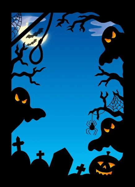 Spooky silhouette frame — Stock Photo, Image