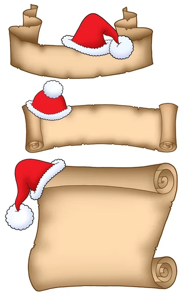 Various Santa Claus parchment — Stock Photo, Image