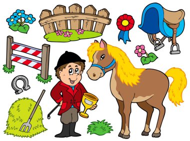 Horse collection clipart