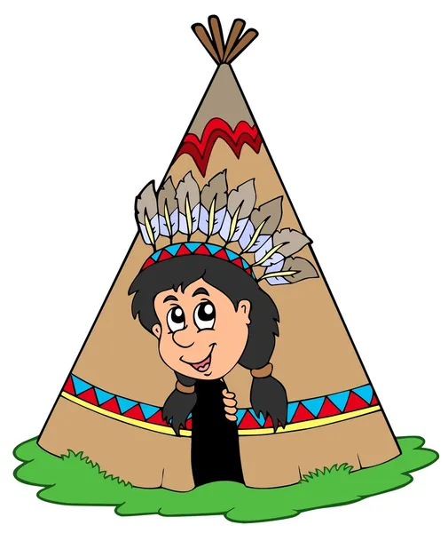 Native american indian uroczą — Wektor stockowy
