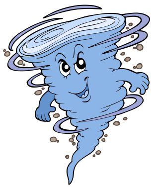 Blue tornado clipart