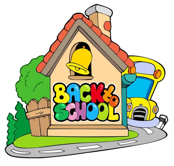 Back to school theme 2 — Stock Vector