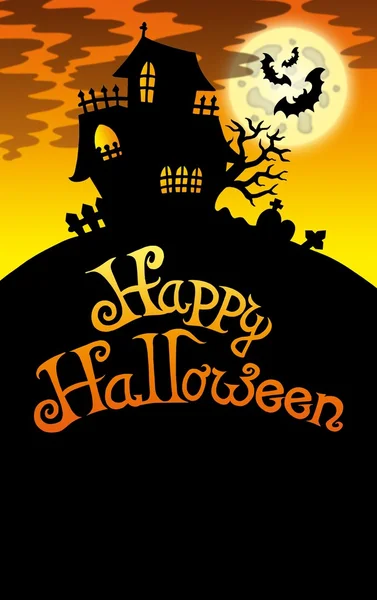 Halloween-Bild mit altem Haus 2 — Stockfoto