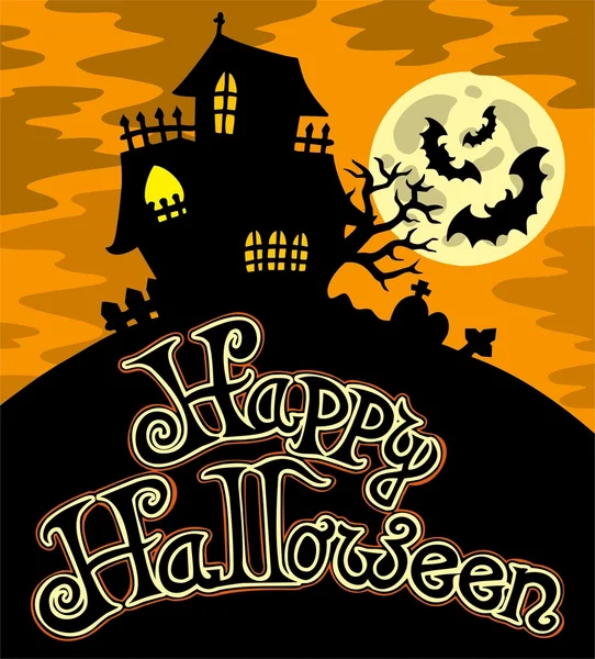 Joyeux Halloween thème 1 — Image vectorielle