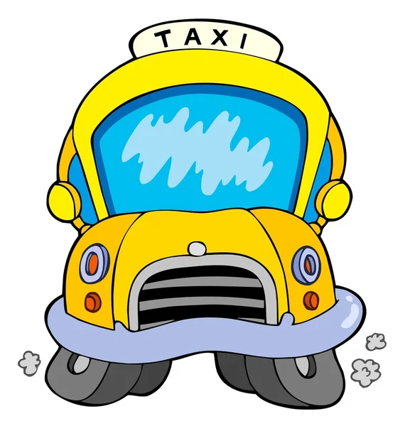 Cartoon-Taxi — Stockvektor