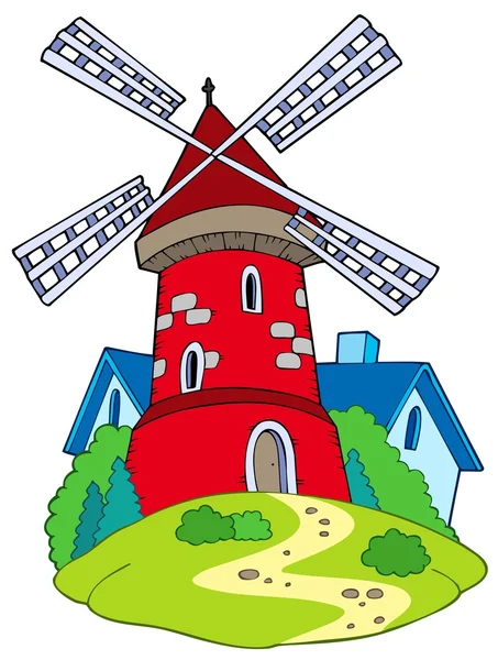 Moulin à dessins animés — Image vectorielle