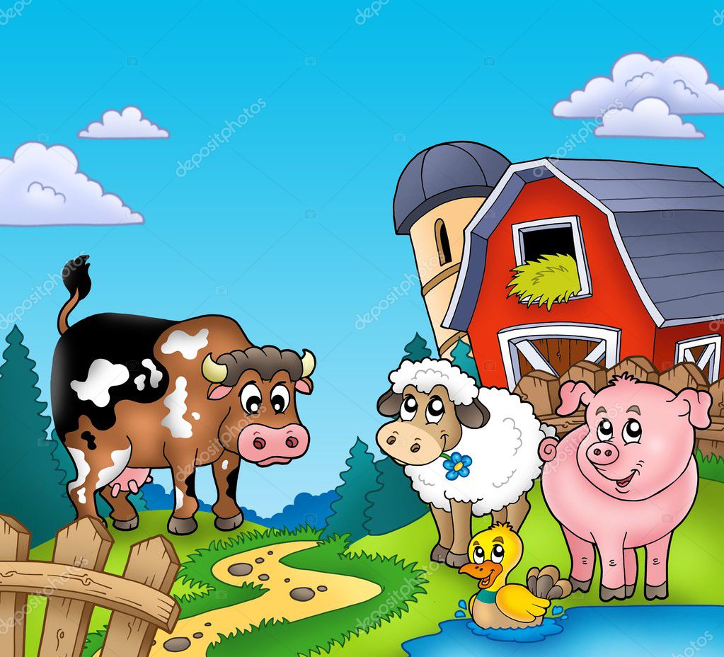 Farm animals cartoon Stock Photos, Royalty Free Farm animals cartoon Images  | Depositphotos