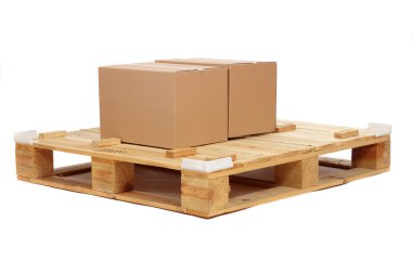 Wooden shipping pallet clipart