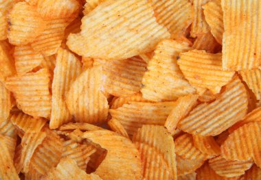 Potato chips background clipart