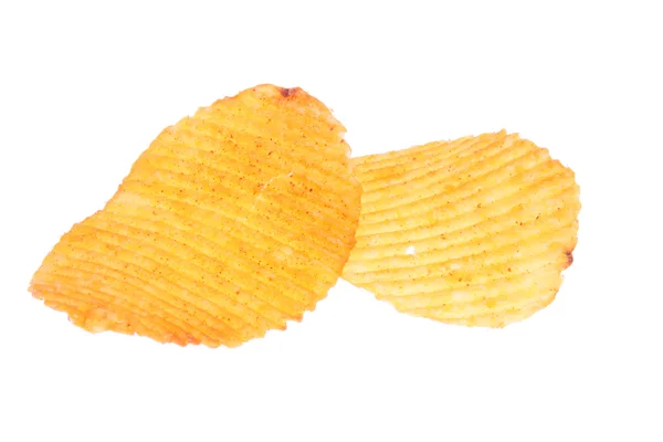 Skivor med chips — Stockfoto
