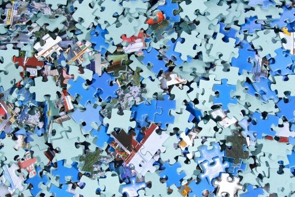 Pedaços de puzzle — Fotografia de Stock