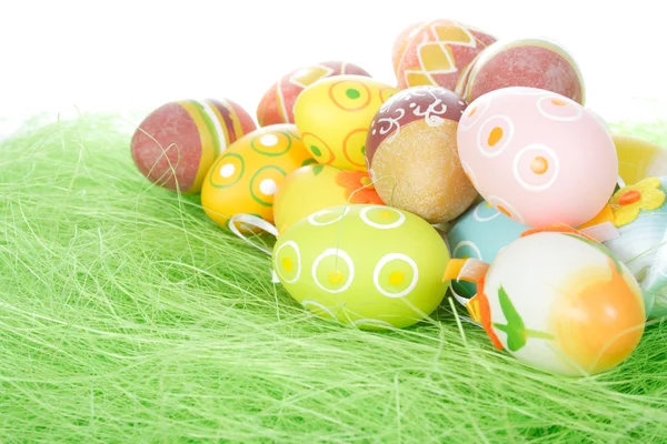 Huevos de Pascua coloridos pintados — Foto de Stock