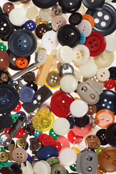 stock image Many different sized and shaped buttons