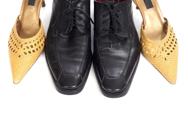 Dwóch par butów — Zdjęcie stockowe