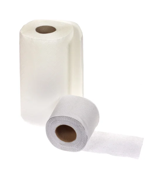 Полотенце и туалетная бумага — стоковое фото