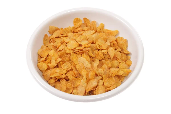 Bowl with corn flakes — Stock Photo, Image