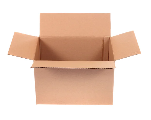 Karton kutuyu aç — Stok fotoğraf