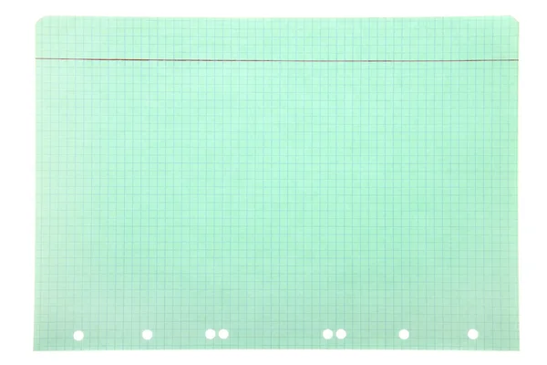 Blank squared notebook sheet — Stock Photo, Image