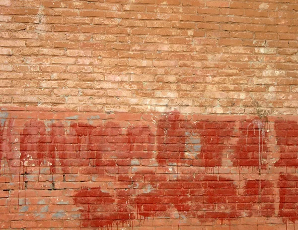Vintage wall, red brick, construction — Stock Photo, Image