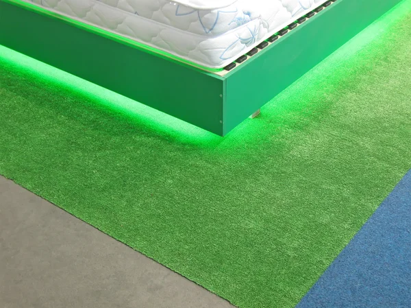 Conceptul de iluminat color verde — Fotografie, imagine de stoc