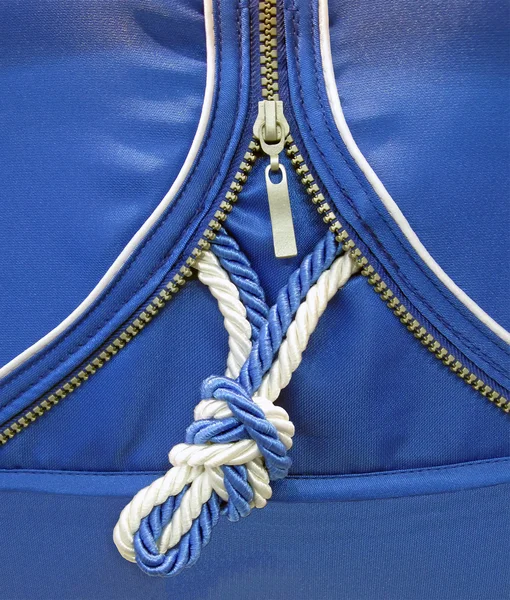 Синий узел, новая концепция безопасности — стоковое фото