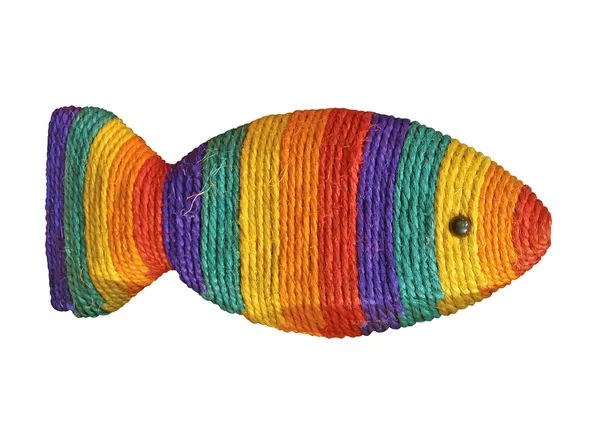 stock image One colorful straw fish isolated