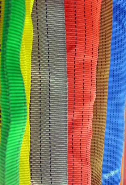 Colorida diversidad de cinturones, concepto de primer plano — Foto de Stock