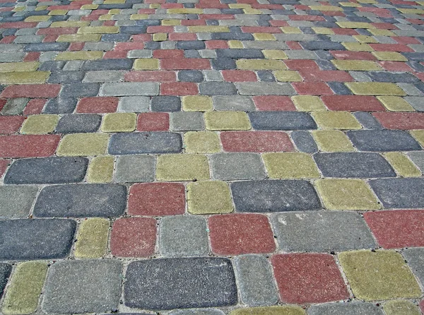 Pierres colorées pile, rue — Photo