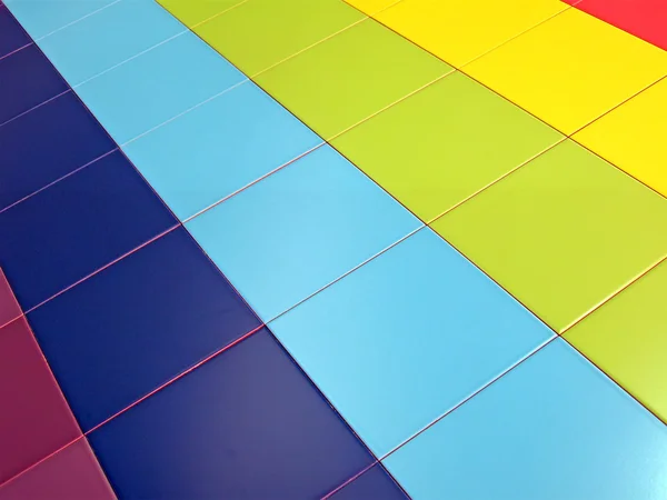 Colorful tiled rectangles construction concept — Stock Photo, Image