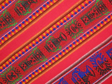 Mexican colorful fabric silk shawl texture, colors clipart