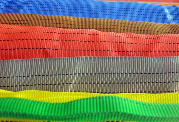 Diversité de ceinture colorée, concept de gros plan . — Photo