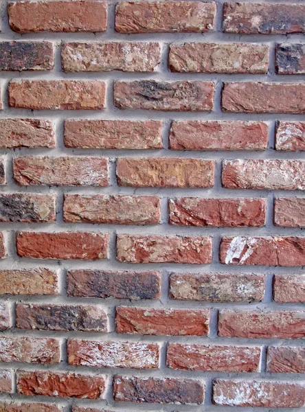 Vintage red brick wall, stone texture — Stock Photo, Image