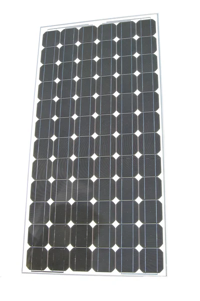 Solarmodul isoliert, Nahaufnahme Textur, industrielle Ausrüstung. — Stockfoto