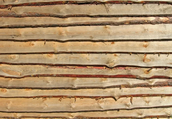 イエロー パインの木の壁、織り目加工の背景 — ストック写真