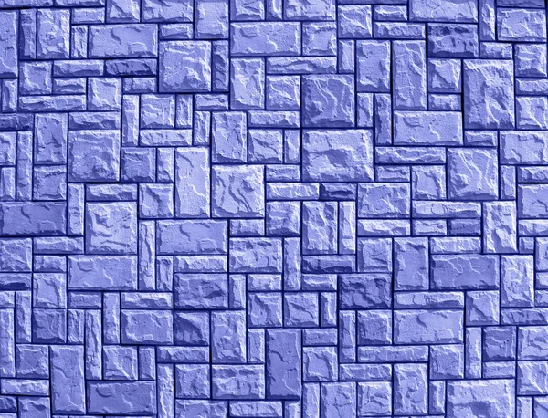 ランダムなレンガの壁の青い背景の構造の細部 — ストック写真