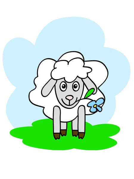 Щасливі овець — стоковий вектор