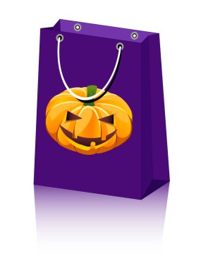 Halloween bags pumpkin clipart