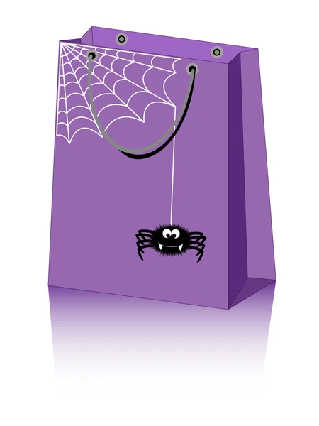 Ragno borsa di Halloween — Vettoriale Stock