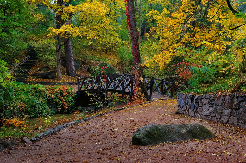 Осенний Пейзаж С Рекой Фото