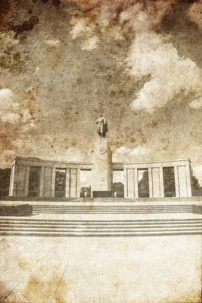 stock image Memorial in Berlin. Photo in old image style.