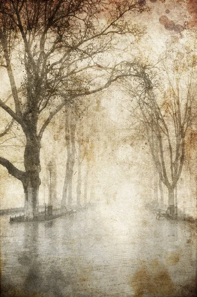 De mist. foto in oude stijl van de afbeelding. — Stockfoto