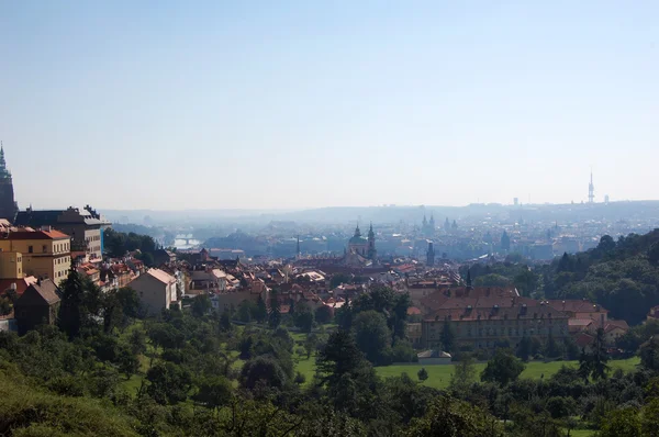 Panoramautsikt över Prag. CZ — Stockfoto
