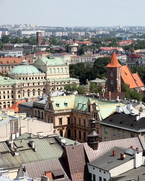 Panorama de la ciudad de Cracovia —  Fotos de Stock